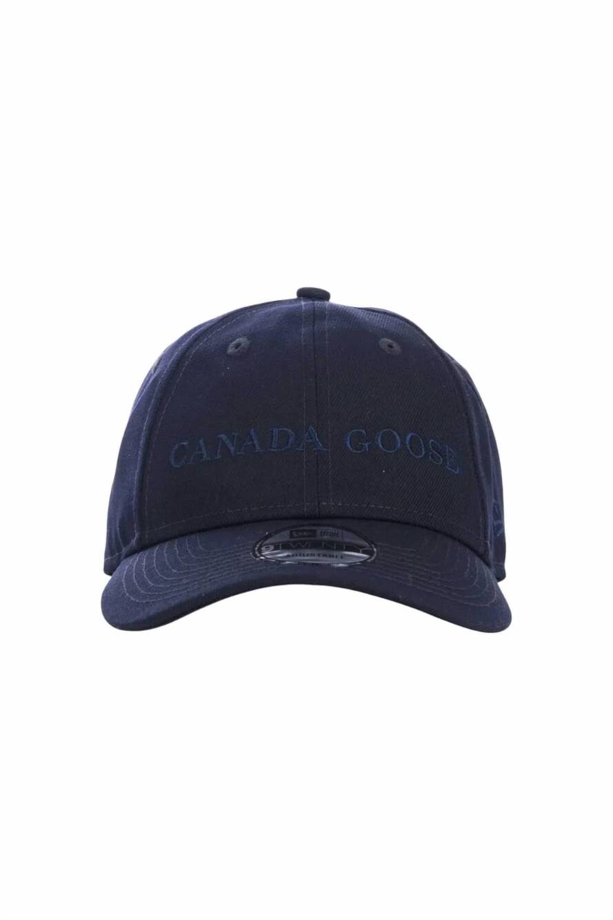 NEW CANADA GOOSE men's wordmark adjustable cap in navy